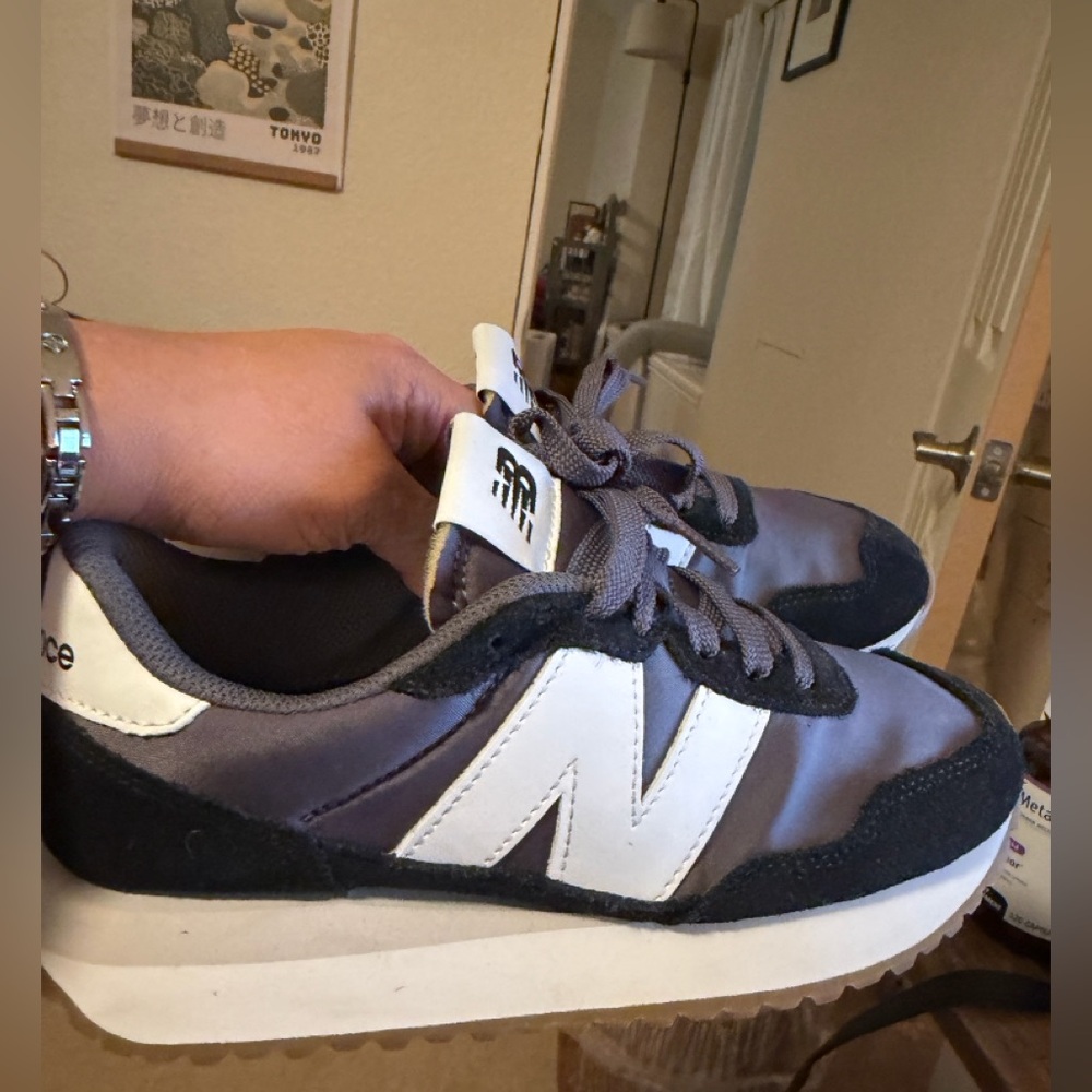 New Balance Gray and White Women's Sneakers